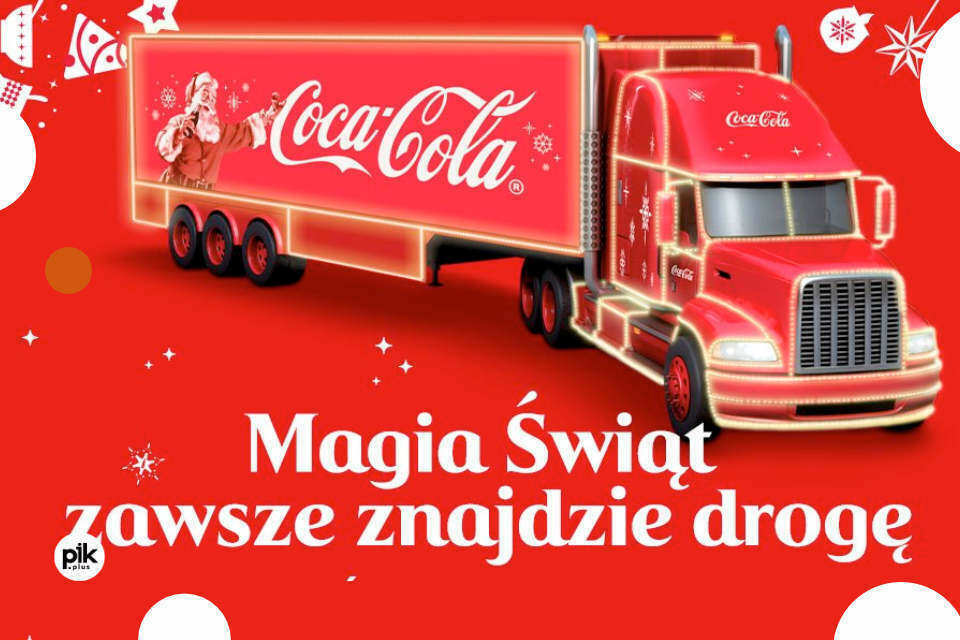Świąteczna ciężarówka Coca-Cola w Gdańsku